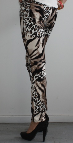 Satin Leopard Pants